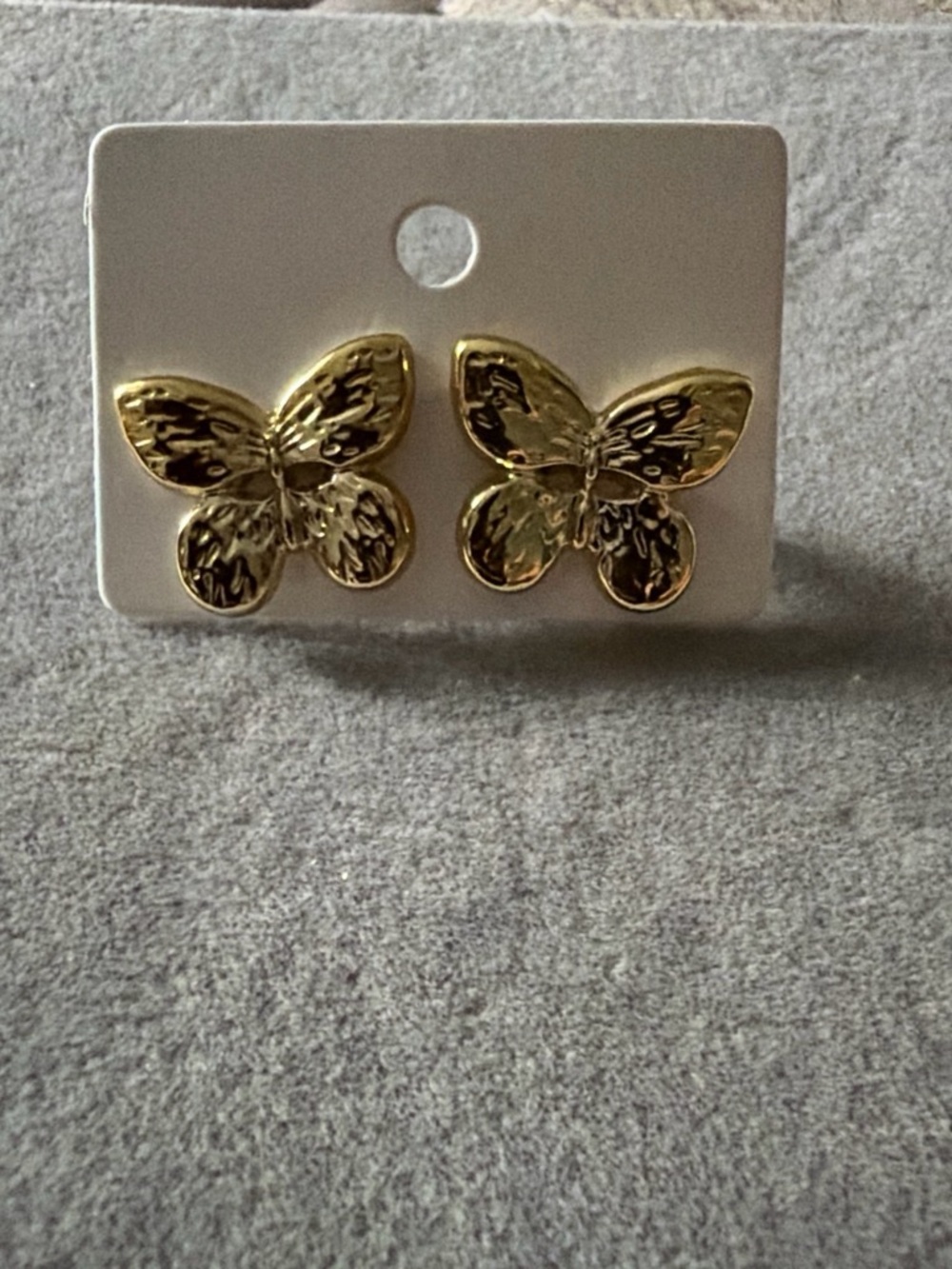 Gold Butterfly Stud Earrings - Women Jewelry